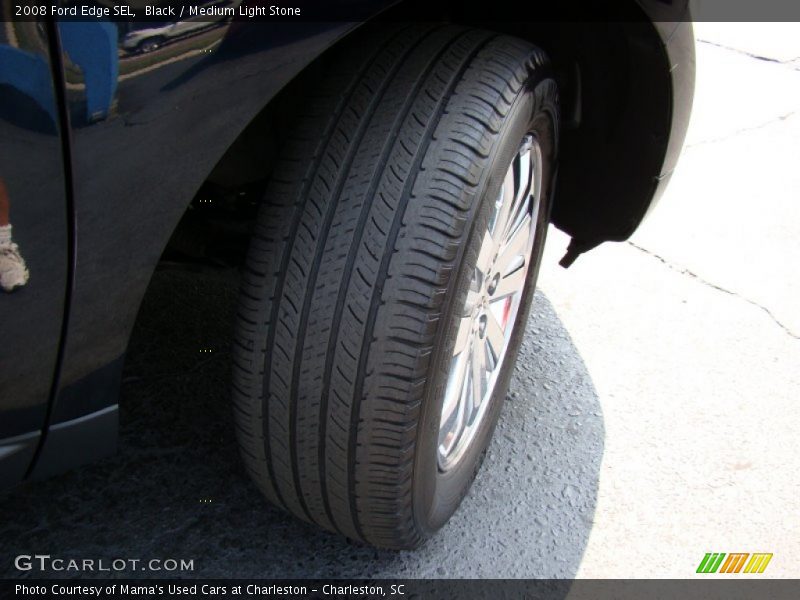 Black / Medium Light Stone 2008 Ford Edge SEL