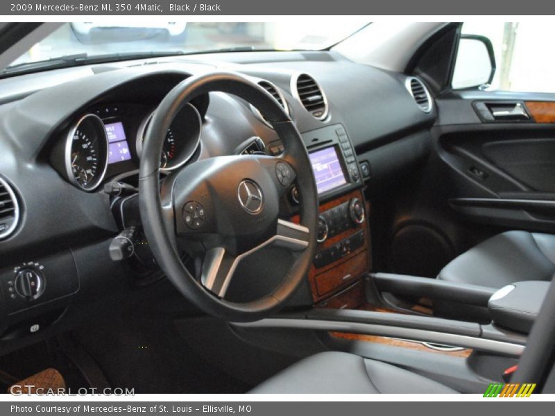 Black / Black 2009 Mercedes-Benz ML 350 4Matic