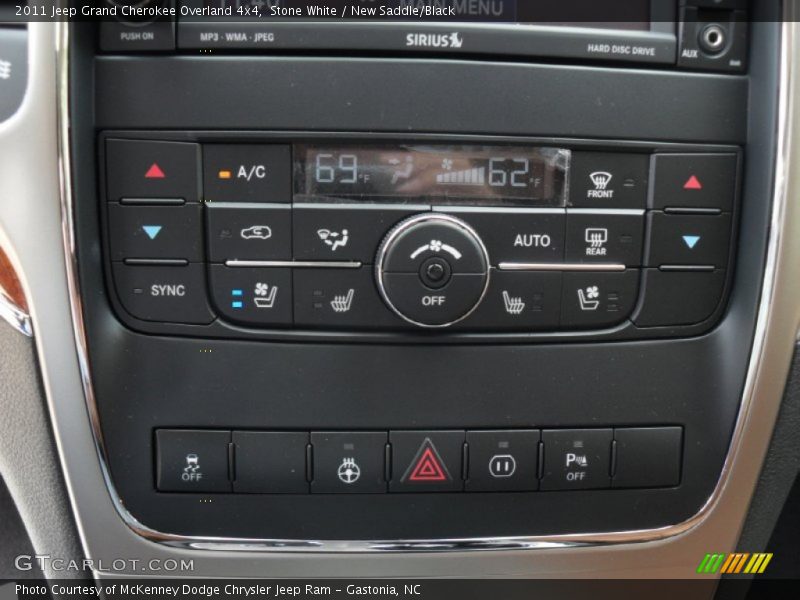Controls of 2011 Grand Cherokee Overland 4x4