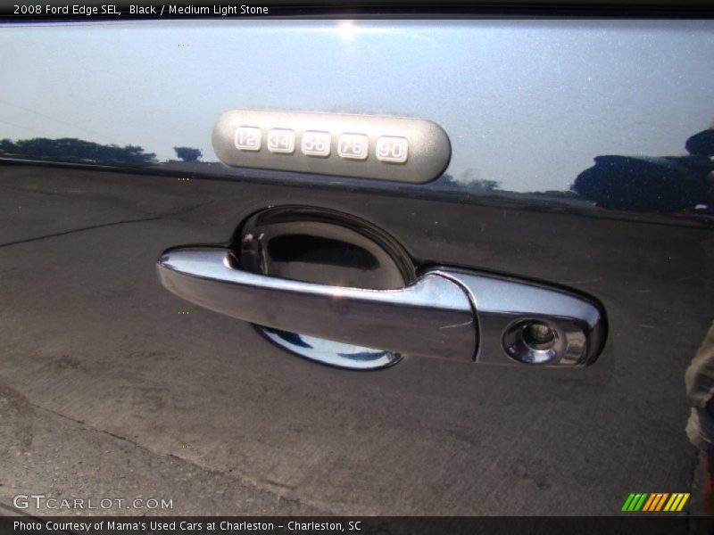 Black / Medium Light Stone 2008 Ford Edge SEL