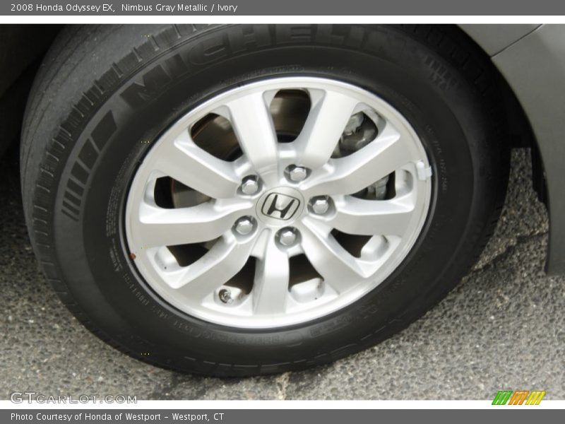 Nimbus Gray Metallic / Ivory 2008 Honda Odyssey EX