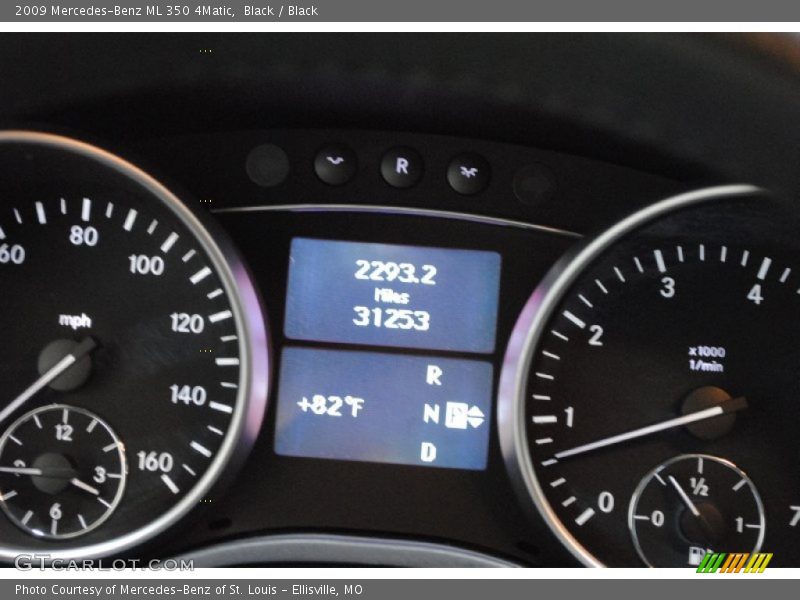Black / Black 2009 Mercedes-Benz ML 350 4Matic