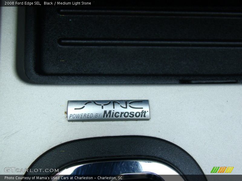 Black / Medium Light Stone 2008 Ford Edge SEL