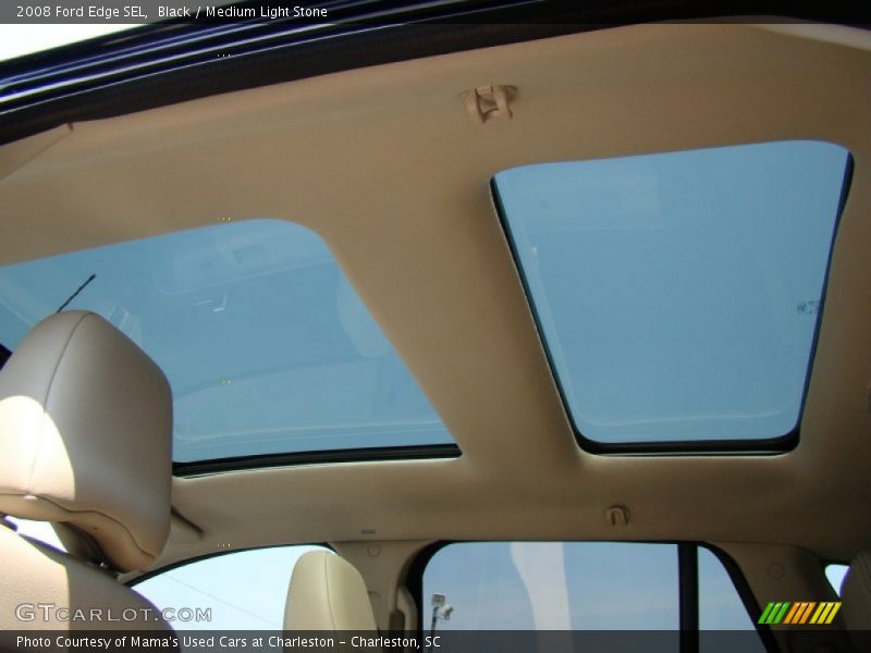 Black / Medium Light Stone 2008 Ford Edge SEL