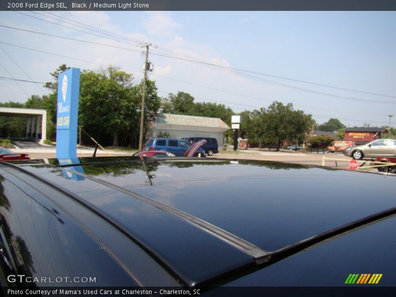 Black / Medium Light Stone 2008 Ford Edge SEL