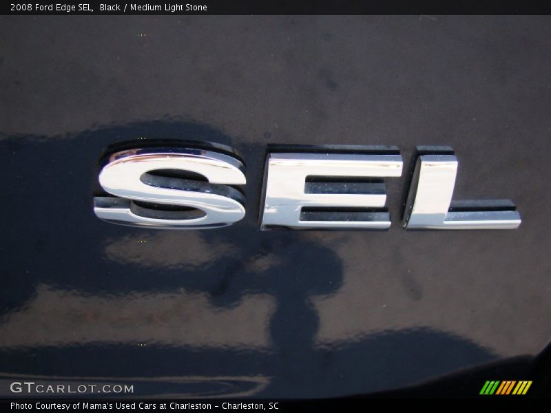 Black / Medium Light Stone 2008 Ford Edge SEL