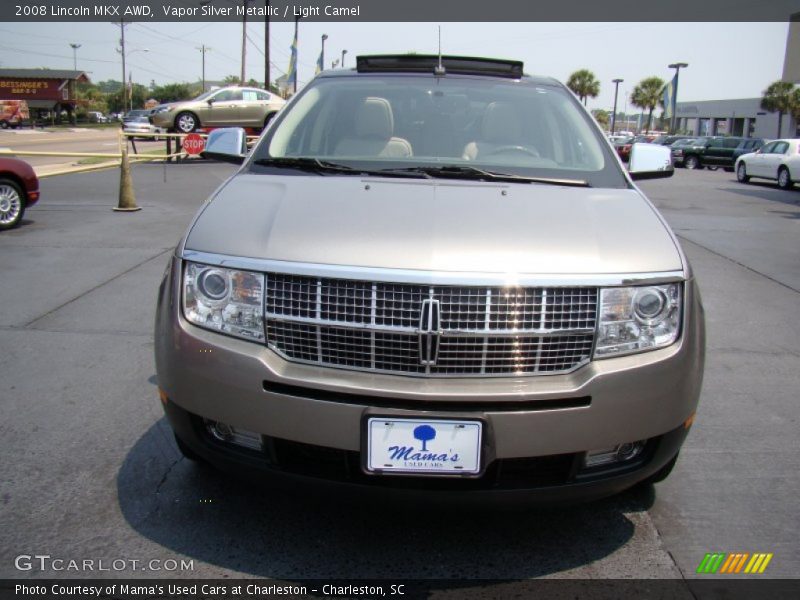Vapor Silver Metallic / Light Camel 2008 Lincoln MKX AWD