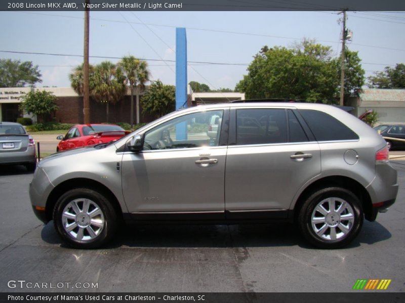 Vapor Silver Metallic / Light Camel 2008 Lincoln MKX AWD