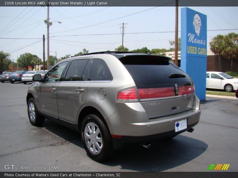 Vapor Silver Metallic / Light Camel 2008 Lincoln MKX AWD