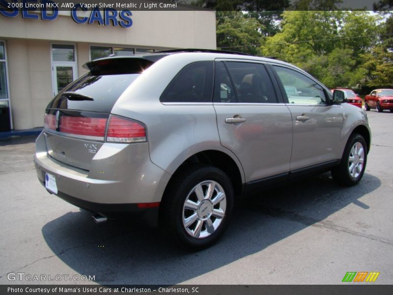 Vapor Silver Metallic / Light Camel 2008 Lincoln MKX AWD