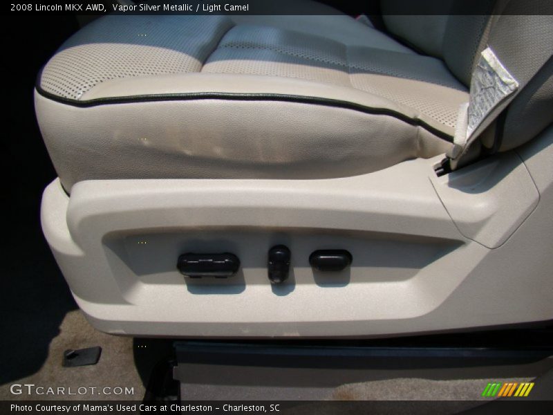 Vapor Silver Metallic / Light Camel 2008 Lincoln MKX AWD
