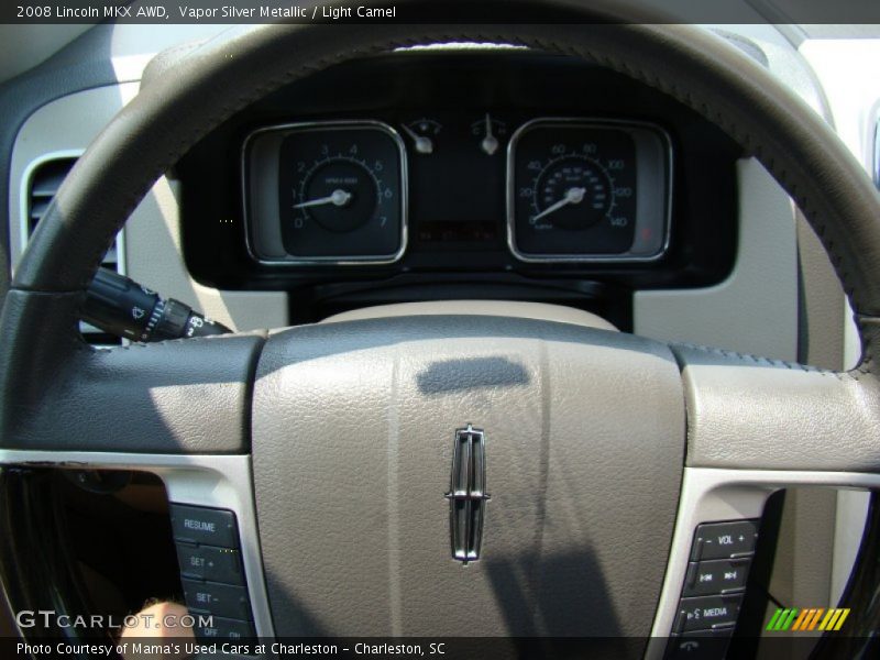 Vapor Silver Metallic / Light Camel 2008 Lincoln MKX AWD