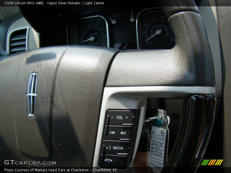Vapor Silver Metallic / Light Camel 2008 Lincoln MKX AWD