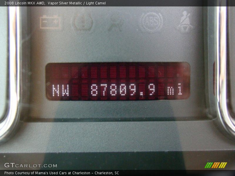 Vapor Silver Metallic / Light Camel 2008 Lincoln MKX AWD
