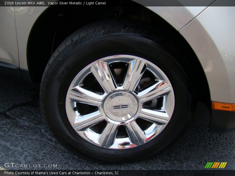 Vapor Silver Metallic / Light Camel 2008 Lincoln MKX AWD