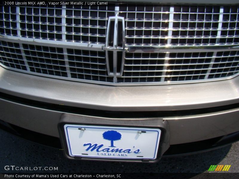 Vapor Silver Metallic / Light Camel 2008 Lincoln MKX AWD