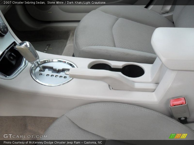 Stone White / Dark Khaki/Light Graystone 2007 Chrysler Sebring Sedan