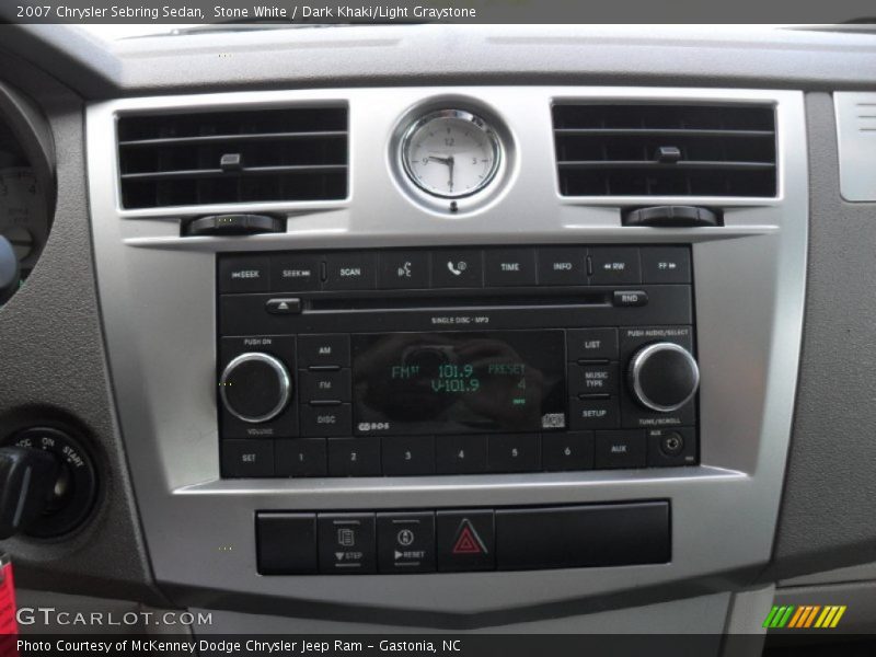 Stone White / Dark Khaki/Light Graystone 2007 Chrysler Sebring Sedan