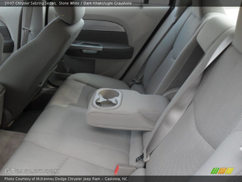 Stone White / Dark Khaki/Light Graystone 2007 Chrysler Sebring Sedan