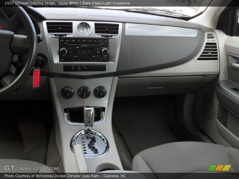 Stone White / Dark Khaki/Light Graystone 2007 Chrysler Sebring Sedan