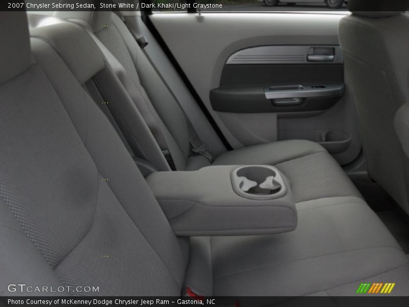Stone White / Dark Khaki/Light Graystone 2007 Chrysler Sebring Sedan