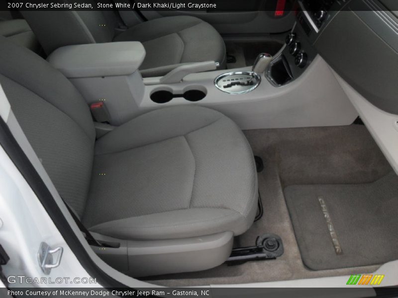 Stone White / Dark Khaki/Light Graystone 2007 Chrysler Sebring Sedan