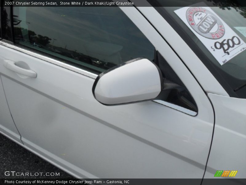 Stone White / Dark Khaki/Light Graystone 2007 Chrysler Sebring Sedan