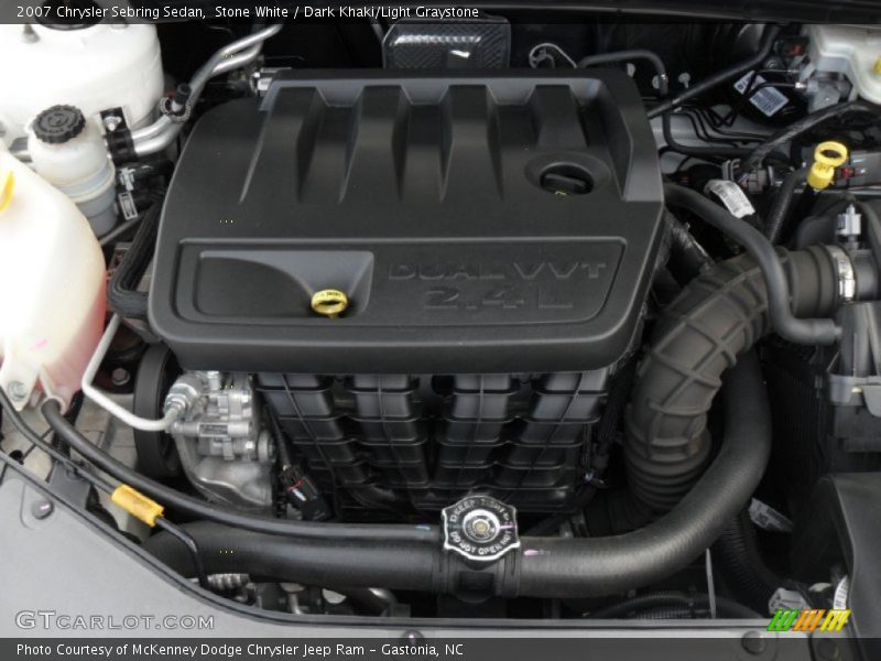 Stone White / Dark Khaki/Light Graystone 2007 Chrysler Sebring Sedan