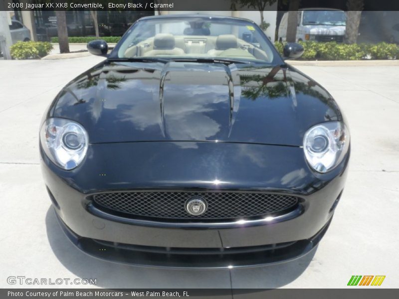 Ebony Black / Caramel 2008 Jaguar XK XK8 Convertible