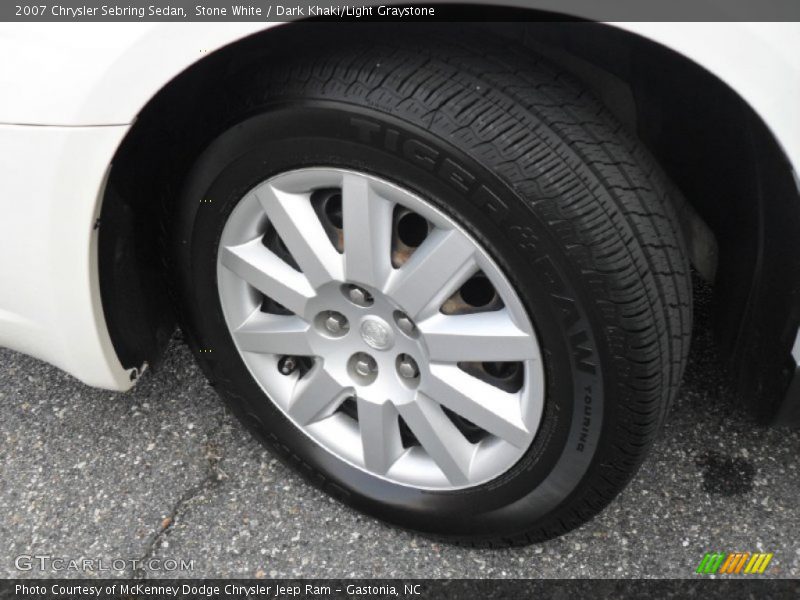 Stone White / Dark Khaki/Light Graystone 2007 Chrysler Sebring Sedan