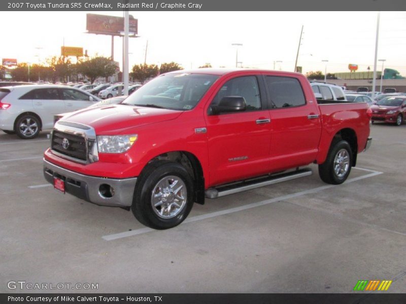 Radiant Red / Graphite Gray 2007 Toyota Tundra SR5 CrewMax