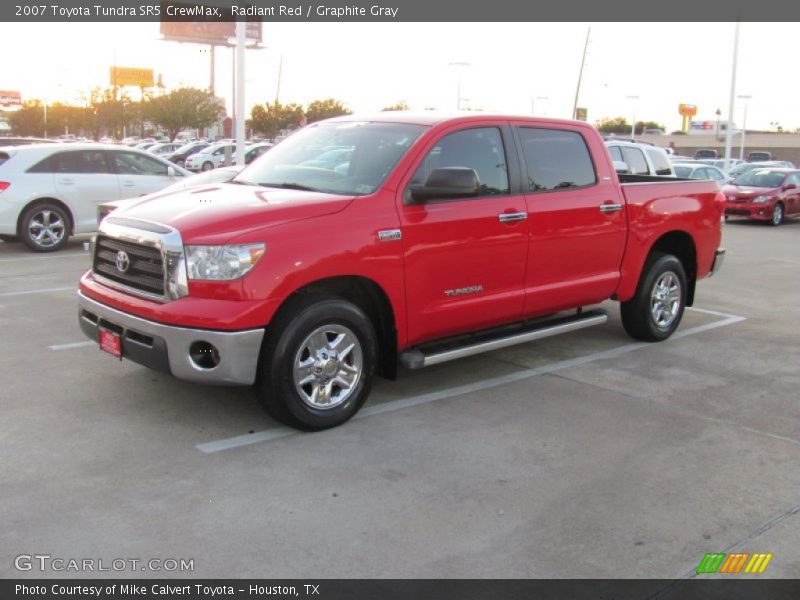 Radiant Red / Graphite Gray 2007 Toyota Tundra SR5 CrewMax
