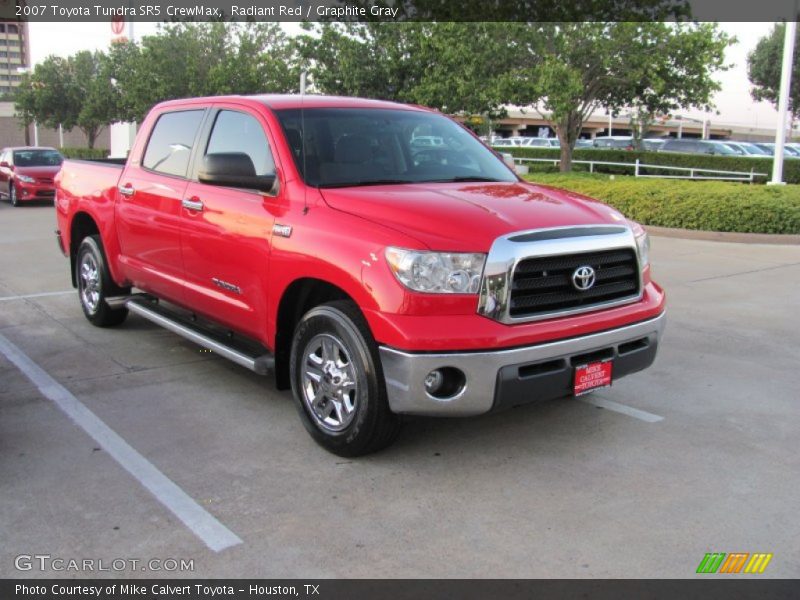 Radiant Red / Graphite Gray 2007 Toyota Tundra SR5 CrewMax