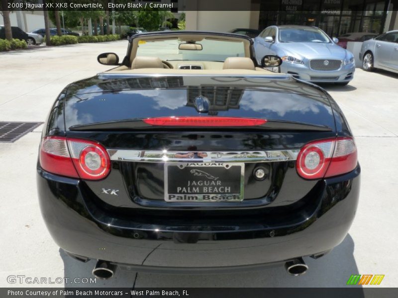 Ebony Black / Caramel 2008 Jaguar XK XK8 Convertible