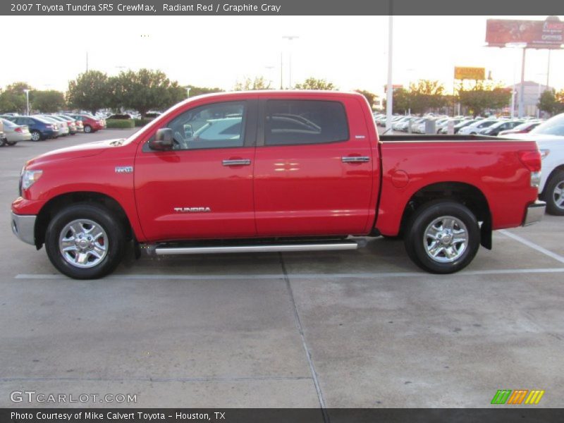 Radiant Red / Graphite Gray 2007 Toyota Tundra SR5 CrewMax