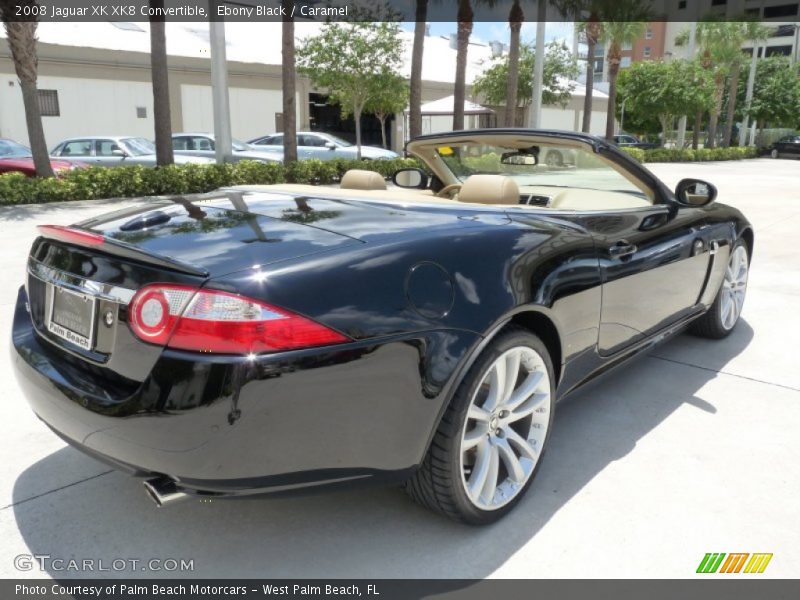 Ebony Black / Caramel 2008 Jaguar XK XK8 Convertible
