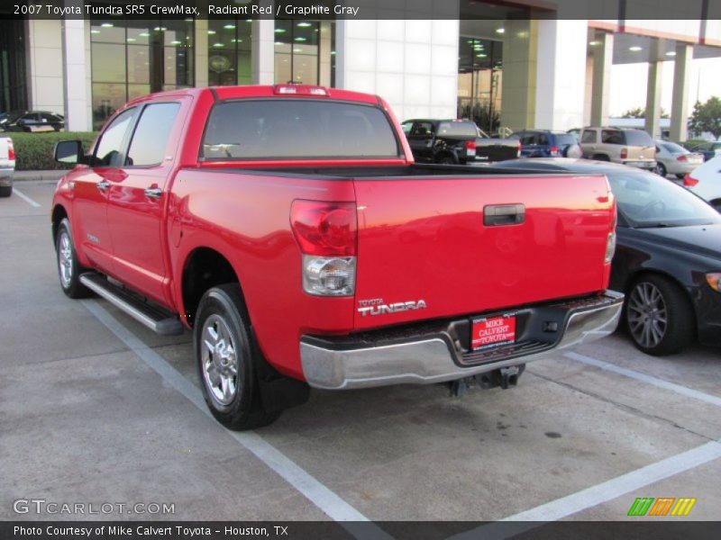 Radiant Red / Graphite Gray 2007 Toyota Tundra SR5 CrewMax
