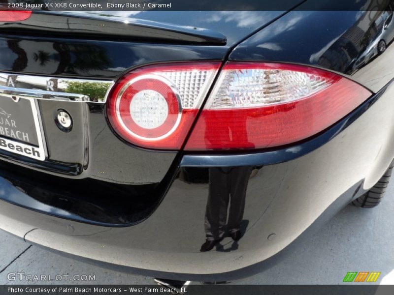 Ebony Black / Caramel 2008 Jaguar XK XK8 Convertible