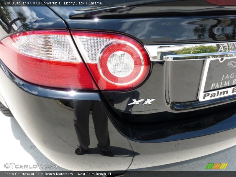 Ebony Black / Caramel 2008 Jaguar XK XK8 Convertible
