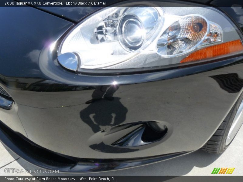 Ebony Black / Caramel 2008 Jaguar XK XK8 Convertible