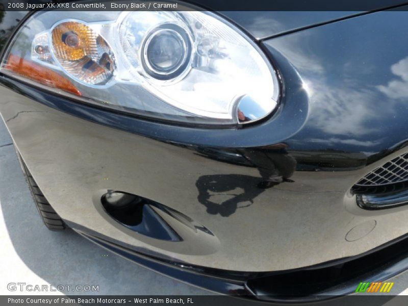 Ebony Black / Caramel 2008 Jaguar XK XK8 Convertible