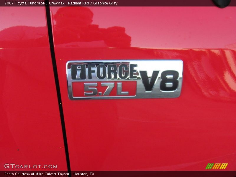 Radiant Red / Graphite Gray 2007 Toyota Tundra SR5 CrewMax