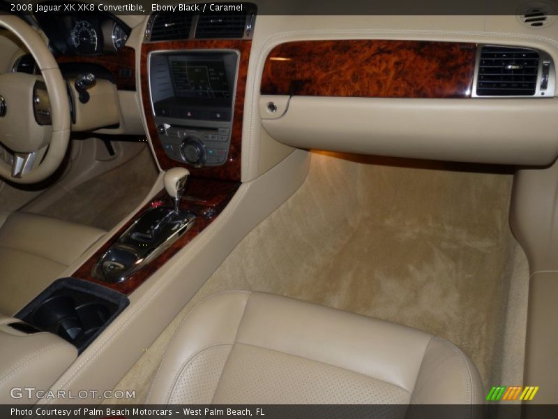 Ebony Black / Caramel 2008 Jaguar XK XK8 Convertible