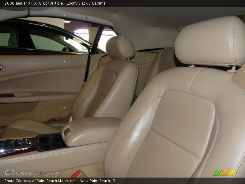 Ebony Black / Caramel 2008 Jaguar XK XK8 Convertible