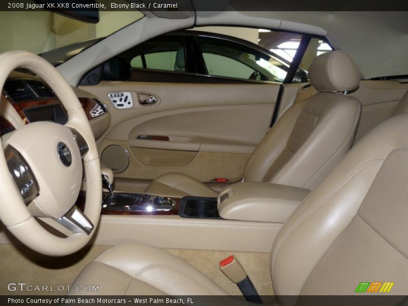 Ebony Black / Caramel 2008 Jaguar XK XK8 Convertible