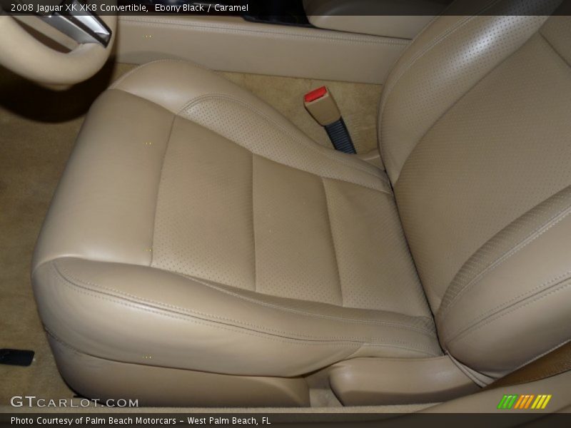 Ebony Black / Caramel 2008 Jaguar XK XK8 Convertible