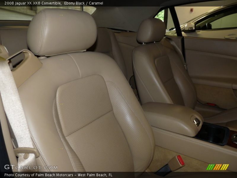 Ebony Black / Caramel 2008 Jaguar XK XK8 Convertible
