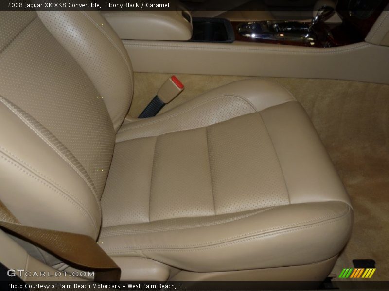 Ebony Black / Caramel 2008 Jaguar XK XK8 Convertible
