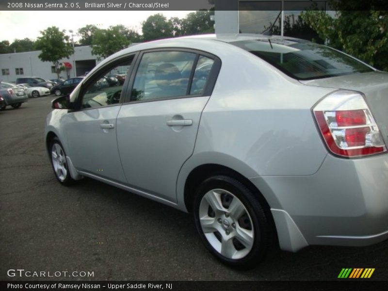 Brilliant Silver / Charcoal/Steel 2008 Nissan Sentra 2.0 S