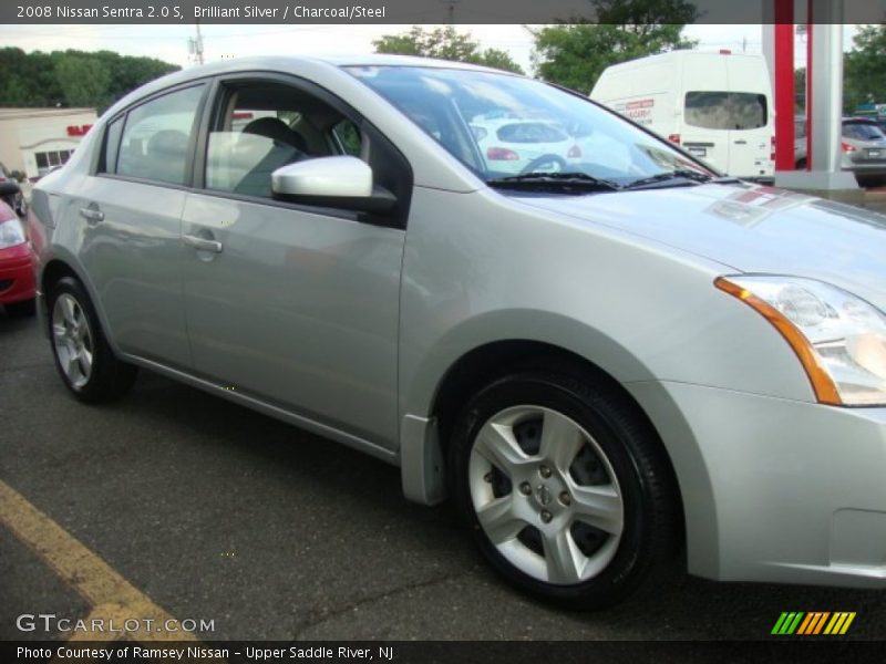 Brilliant Silver / Charcoal/Steel 2008 Nissan Sentra 2.0 S